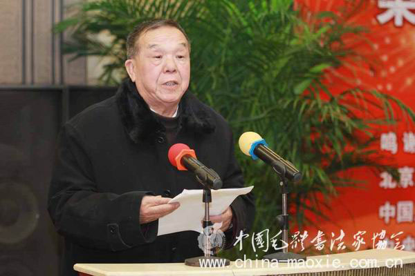 中国毛体书法家协会顾问王奎发言