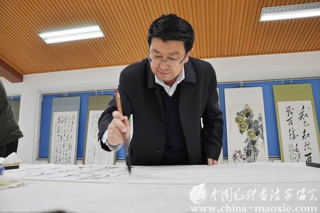 中国毛体书法家协会西安红色书画创作基地揭牌