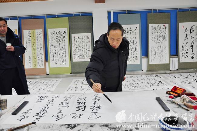 中国毛体书法家协会西安红色书画创作基地揭牌